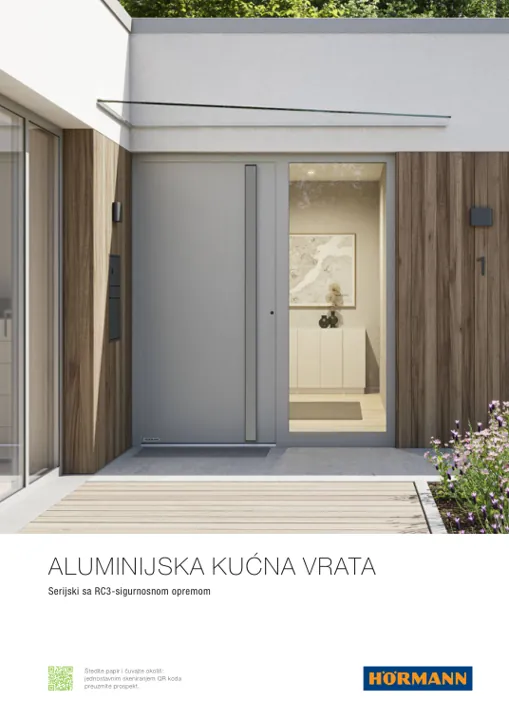 Naslovnica kataloga Aluminijska kućna vrata